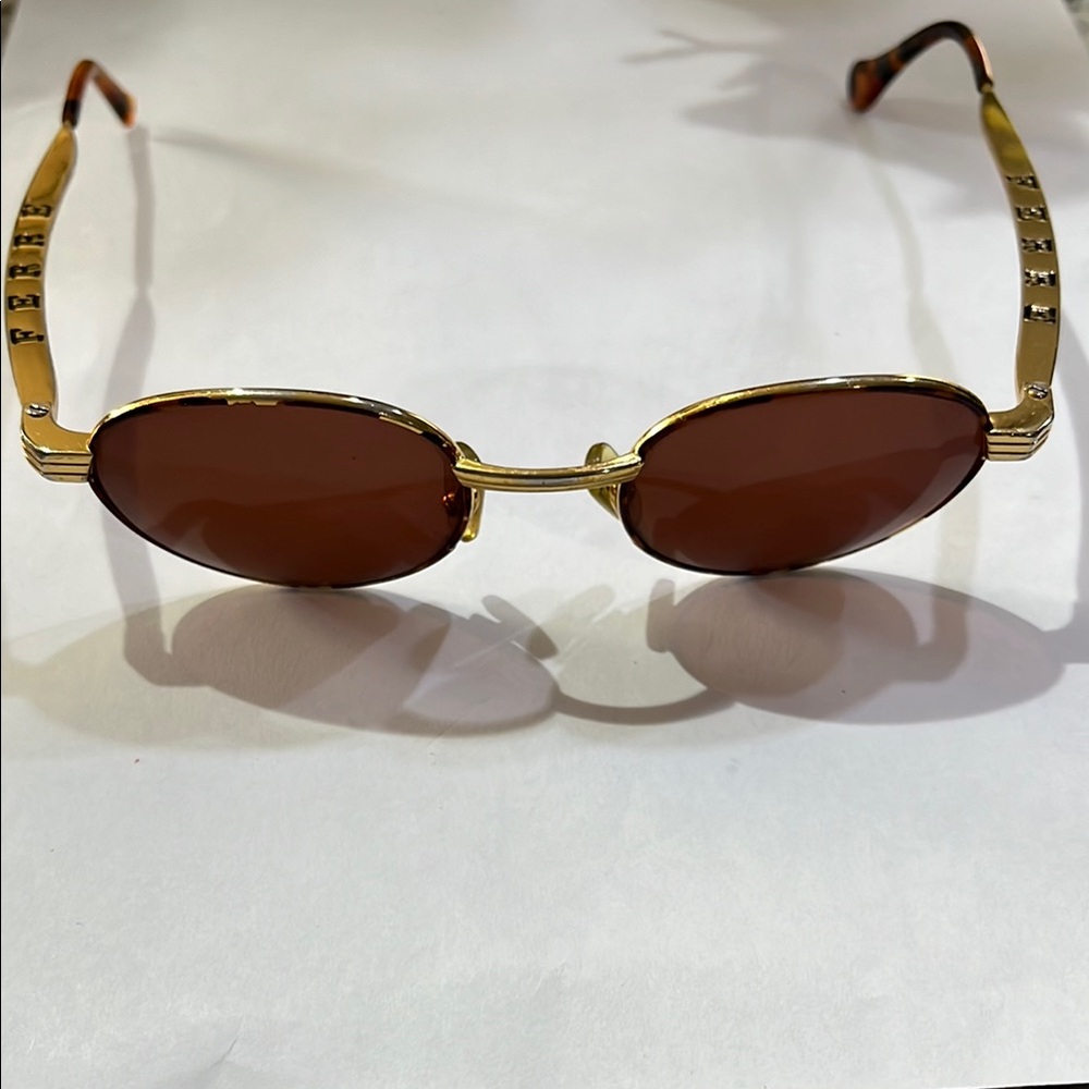 Gianfranco Ferre Gold and Brown Sunglasses unixex.